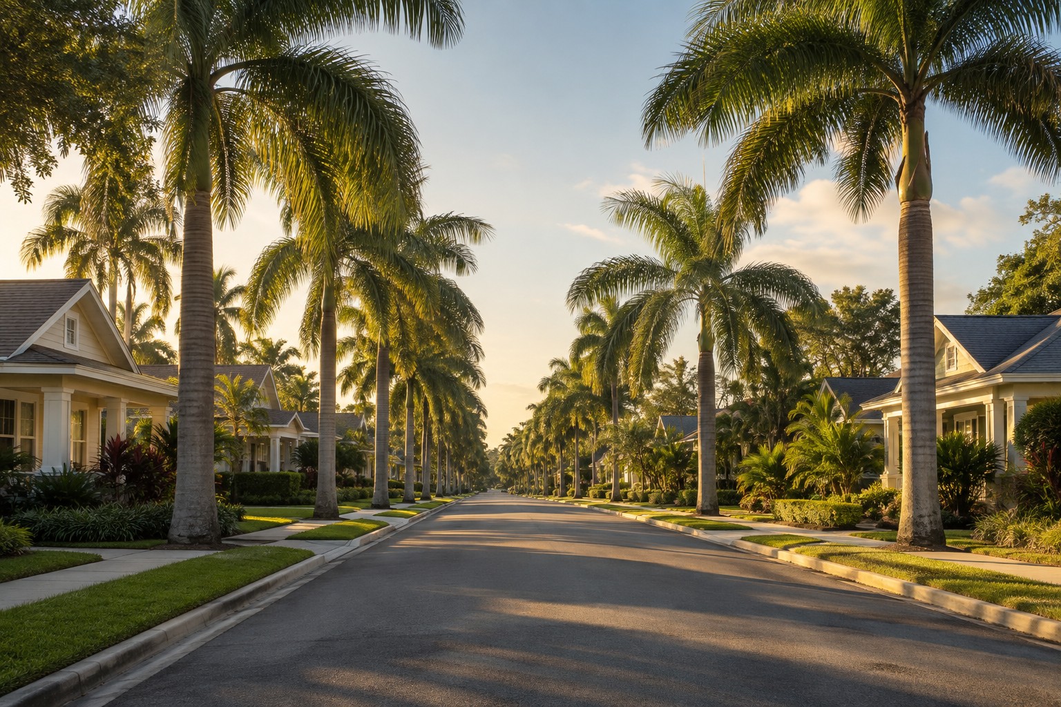 A South Tampa residential street, illustrative