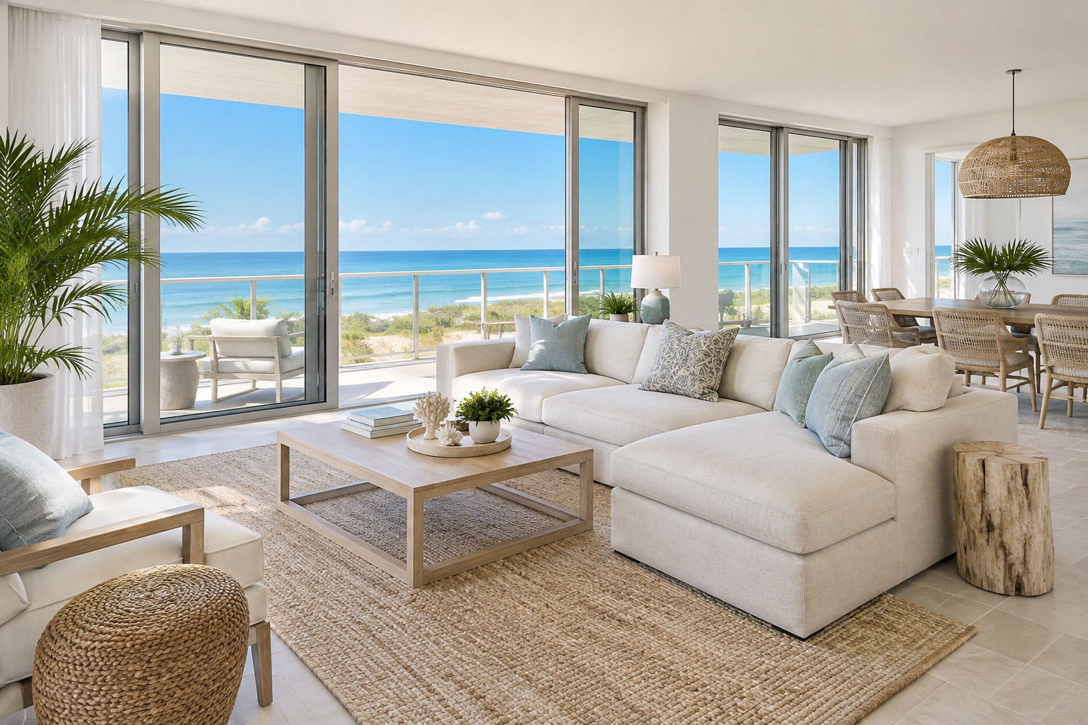 A bright Tampa Bay home interior, illustrative